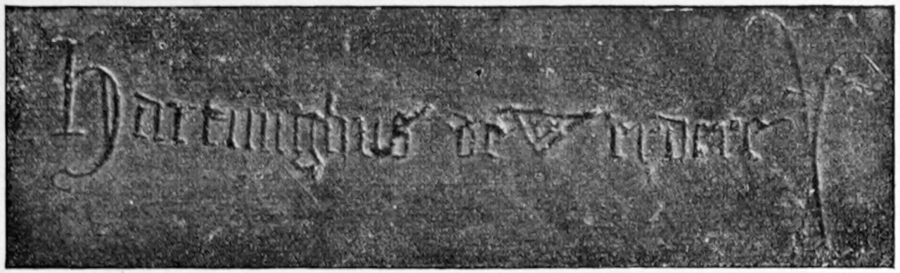 Abbildung 134. Bisperode, Inschrift der Glocke von 1415.